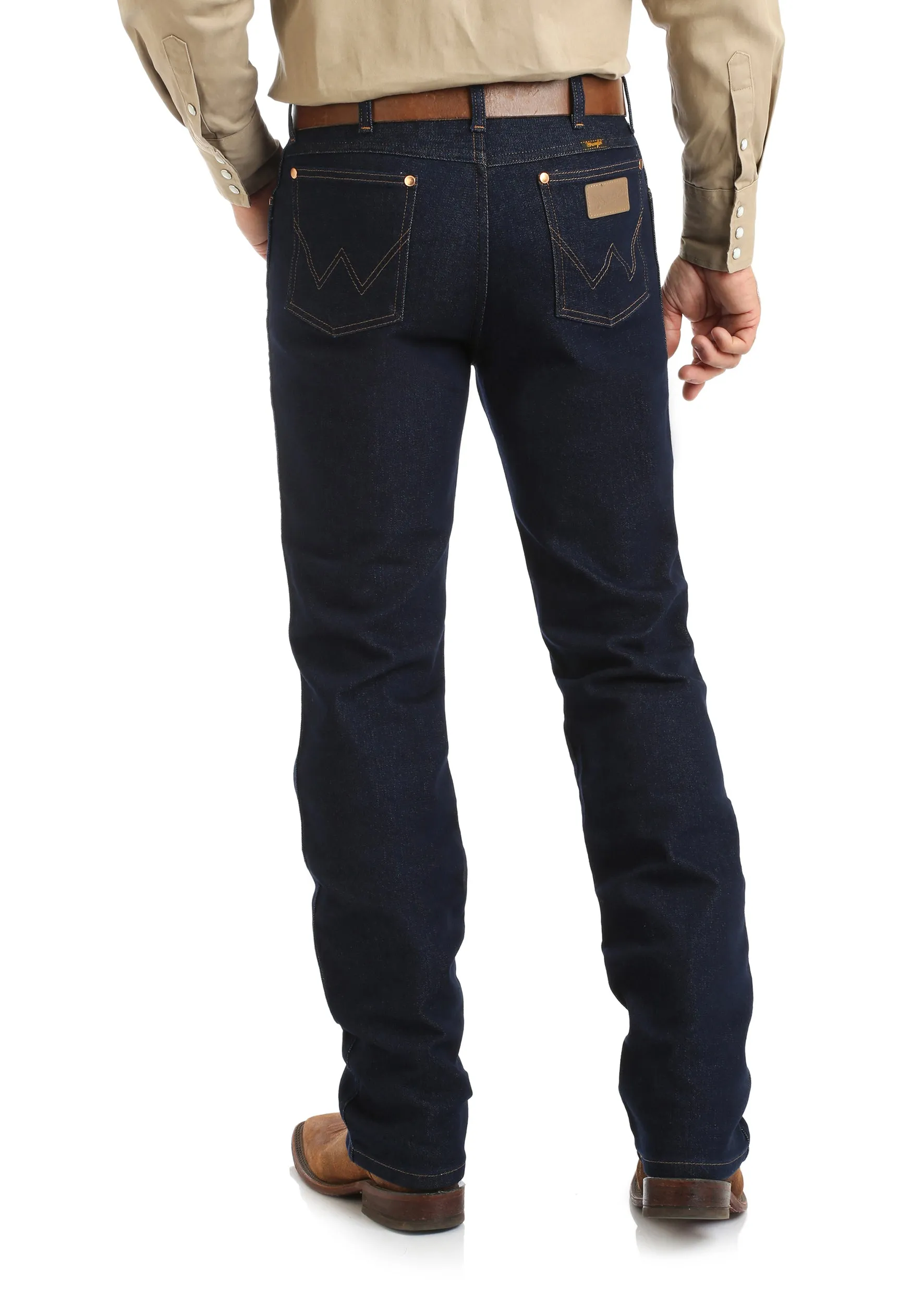 13MAFPW34 Wrangler Men's Cowboy Active Flex Jean Prewashed Indigo