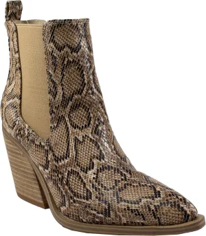 ARiderGirl Dako Western Booties Animal Prints Ankle Boot with Stacked Heel Pointed Toe Boots