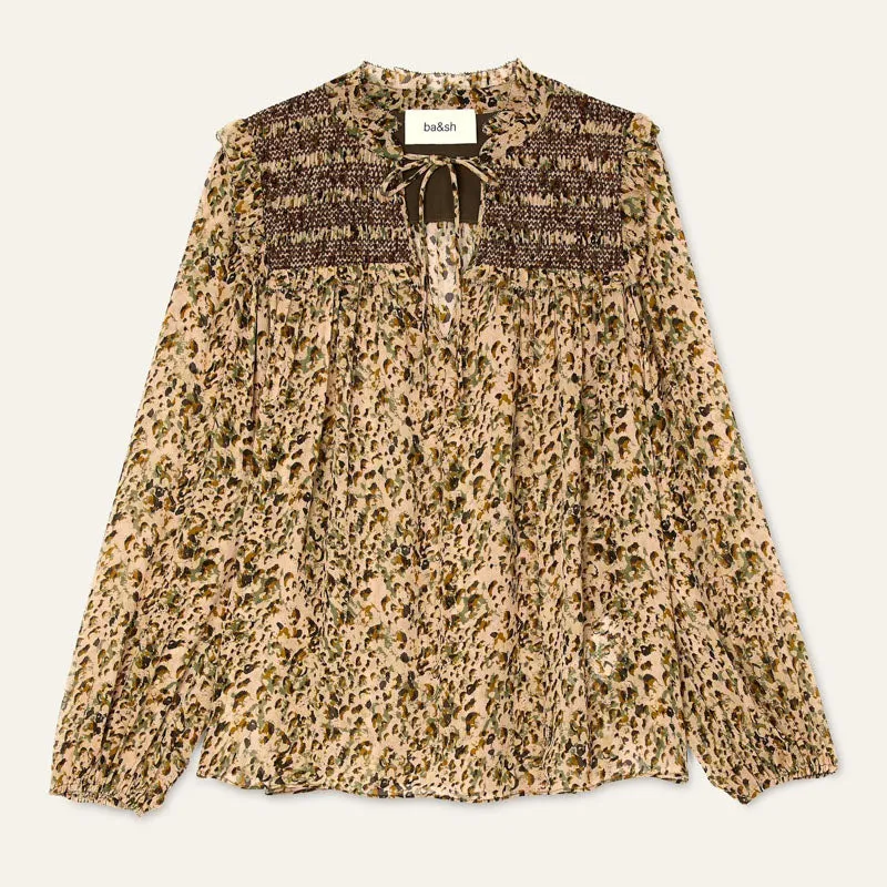 BA&SH Capucine Blouse in Ecru