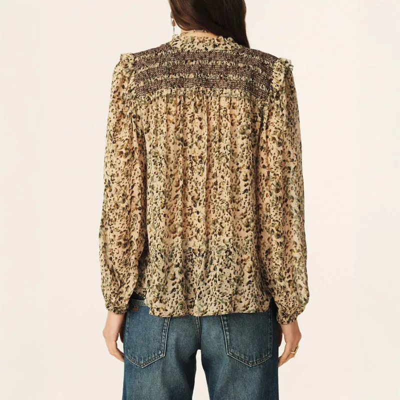 BA&SH Capucine Blouse in Ecru