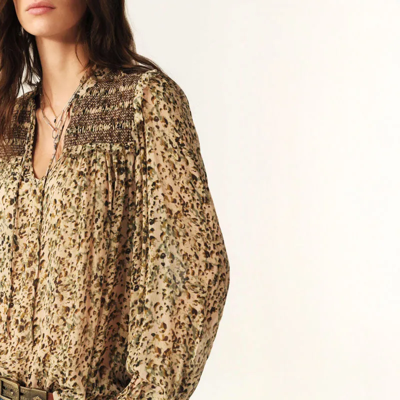 BA&SH Capucine Blouse in Ecru