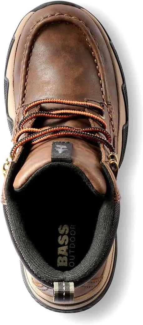 BASS OUTDOOR Women's Leather Lace Up Cushioned Insole Water Resistant Boot Hiking