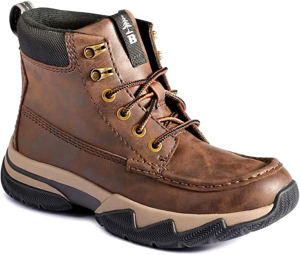 BASS OUTDOOR Women's Leather Lace Up Cushioned Insole Water Resistant Boot Hiking