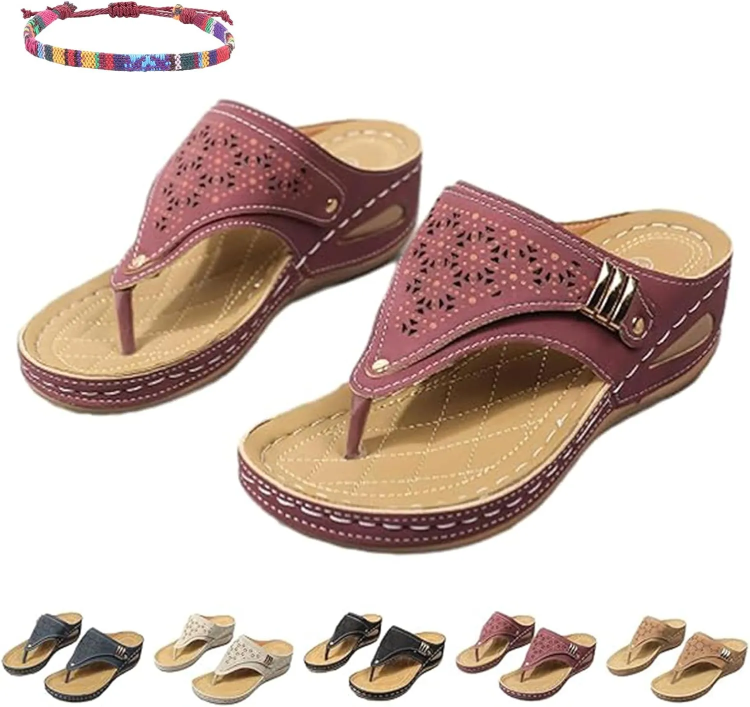 Breathable Mesh Sports Sandals with Non-Slip Sole, 2024 New Comfortable and Durable Summer Sandals for Women