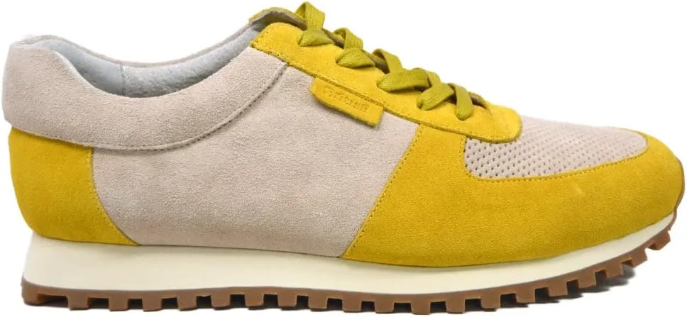 British Walker Surrey Designer Mens Sneakers, Vintage Lace Up, Handcrafted with Leather & Suede, Dual fit Technology for Extra Width