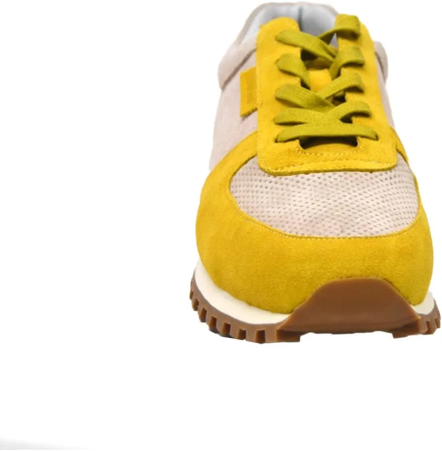 British Walker Surrey Designer Mens Sneakers, Vintage Lace Up, Handcrafted with Leather & Suede, Dual fit Technology for Extra Width