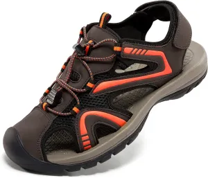 CAMEL CROWN Men's Hiking Sandals Waterproof Walking Sandals Closed Toe Athletic Sport Arch Support Summer Outdoor