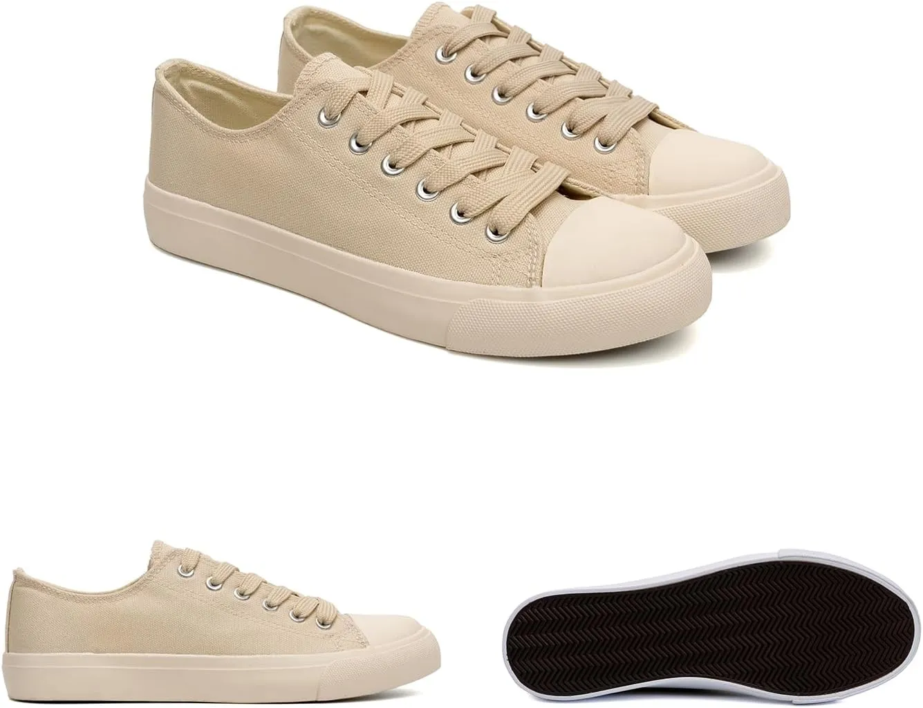 Canvas Shoes for Women Casual Low Top Sneakers Fashion Womens Tennis Shoes for Everyday Wear