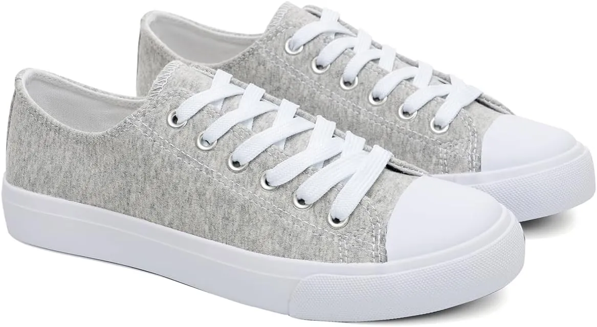 Canvas Shoes for Women Casual Low Top Sneakers Fashion Womens Tennis Shoes for Everyday Wear