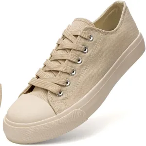 Canvas Shoes for Women Casual Low Top Sneakers Fashion Womens Tennis Shoes for Everyday Wear