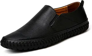 CHUUMEE Men's Penny Loafers Moccasin Driving Shoes Slip on Flats Boat Shoes Handmade Men's Casual Shoes