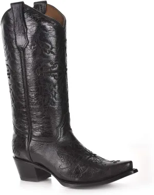 Corral Circle G Women's L5039 Cross Embroidery Brown Snip Toe Western Boots