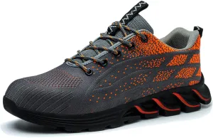 Couple Men's Steel Toe Shoes Men Composite Toe Shoes Comfortable Walking Sneakers Non Slip Work Shoes Indestructible No Show Sneaker Socks Men