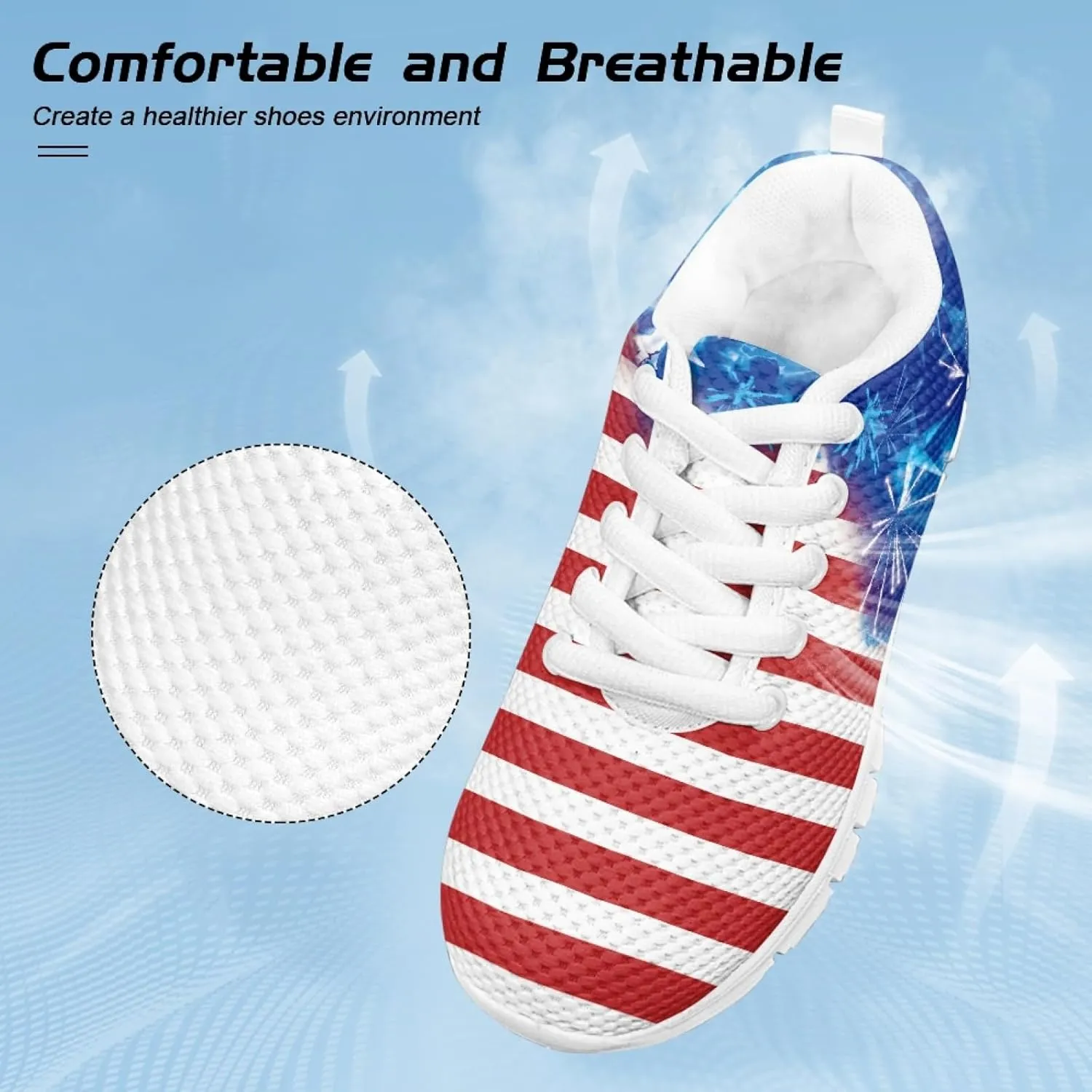 Cumagical Kids Summer Shoes with Laces for Boys Girls Running Sneakers