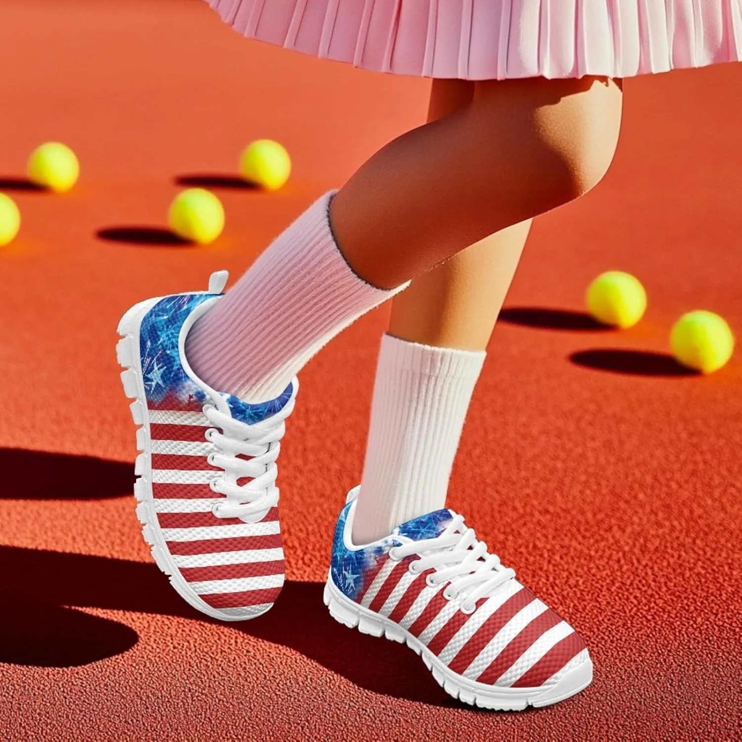 Cumagical Kids Summer Shoes with Laces for Boys Girls Running Sneakers