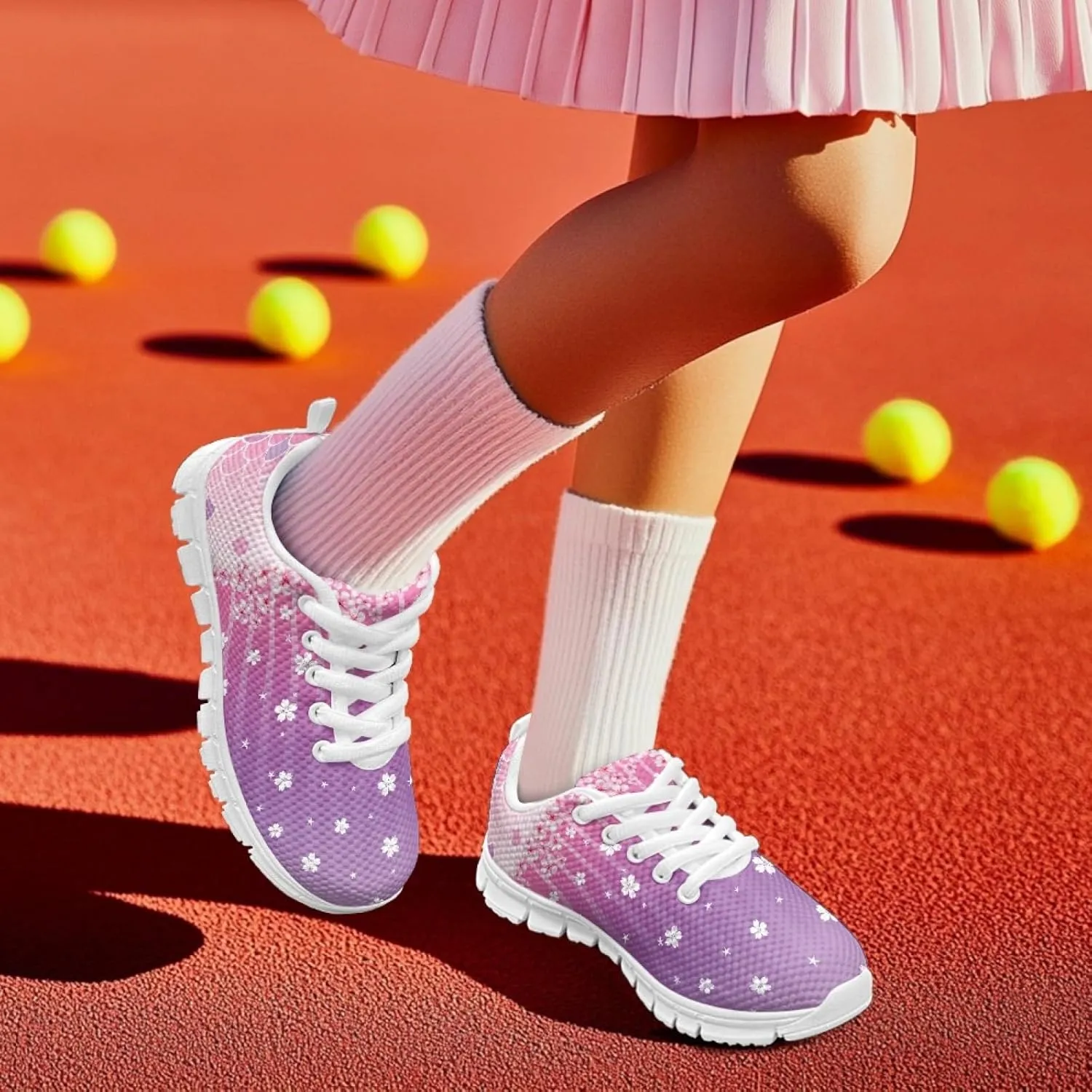 Cumagical Kids Summer Shoes with Laces for Boys Girls Running Sneakers