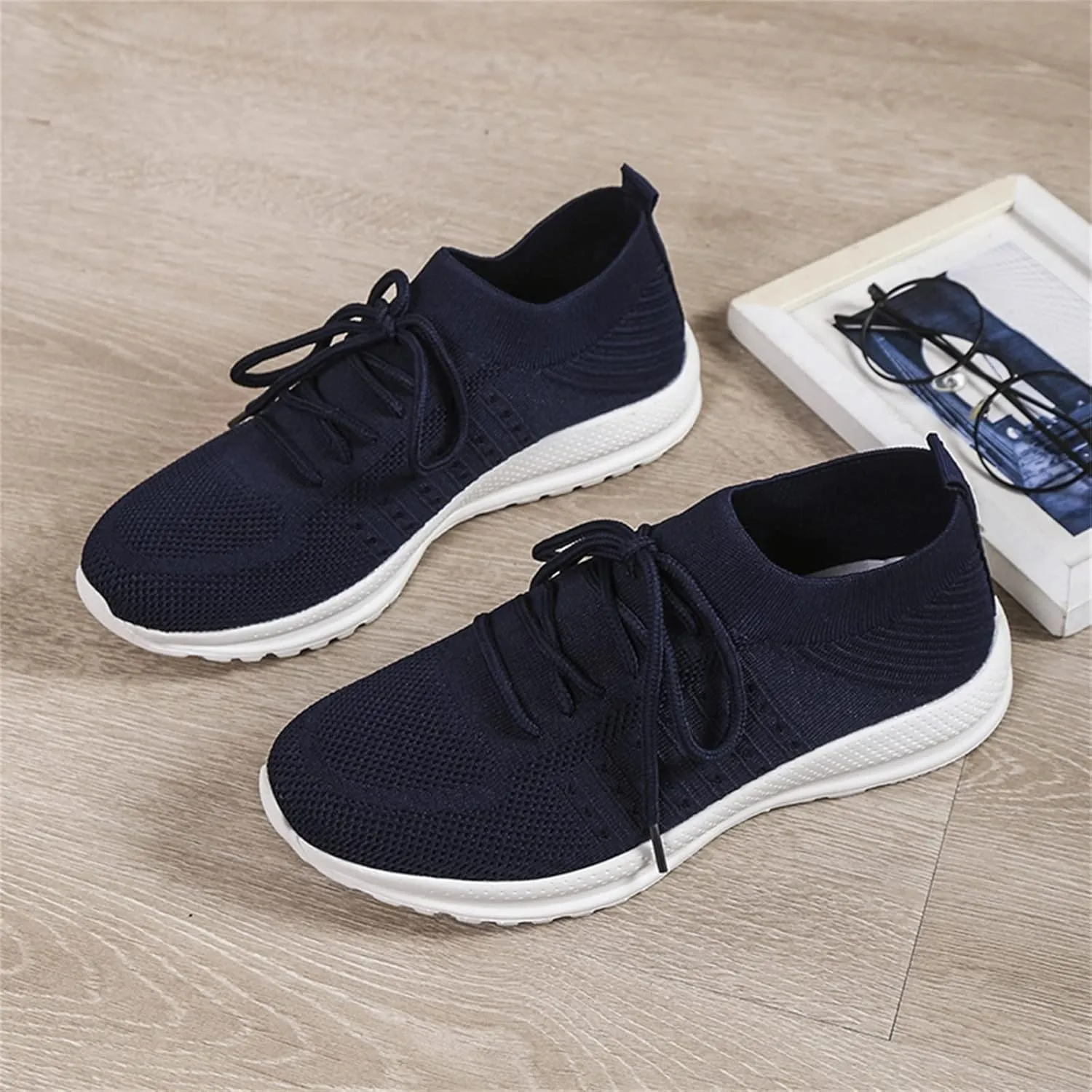 Dheva-C Orthopedic Sneakers for Women, Comfortable Orthopedic Shoes for Your Feet Womens Fashion Lace Up Non-Slip Sneakers Anti-Slip Patchwork Casual Lace Up Non-Slip Walking Shoes