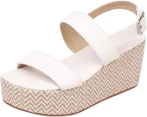 Dheva-C Sandal Slides Women Women Sandals Wedge Low Heel Roman Wedge Ladies Fashion Elastic Strap Carved Breathable Shoes Thick Soled Wedges Casual Sandals Sandals for Women Wedge Heels