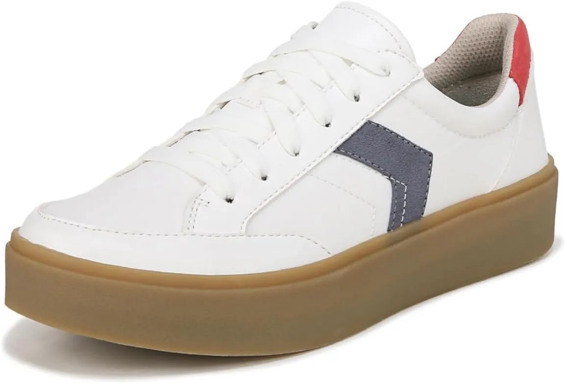 Dr. Scholl's Shoes Womens Madison Lace Sneaker Oxford White Nylon 11 M