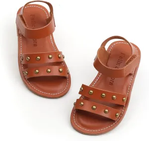 Felix & Flora Toddler Girl Sandals - Flower Girl Dress Shoes Open Toe Little Kid Summer Flats