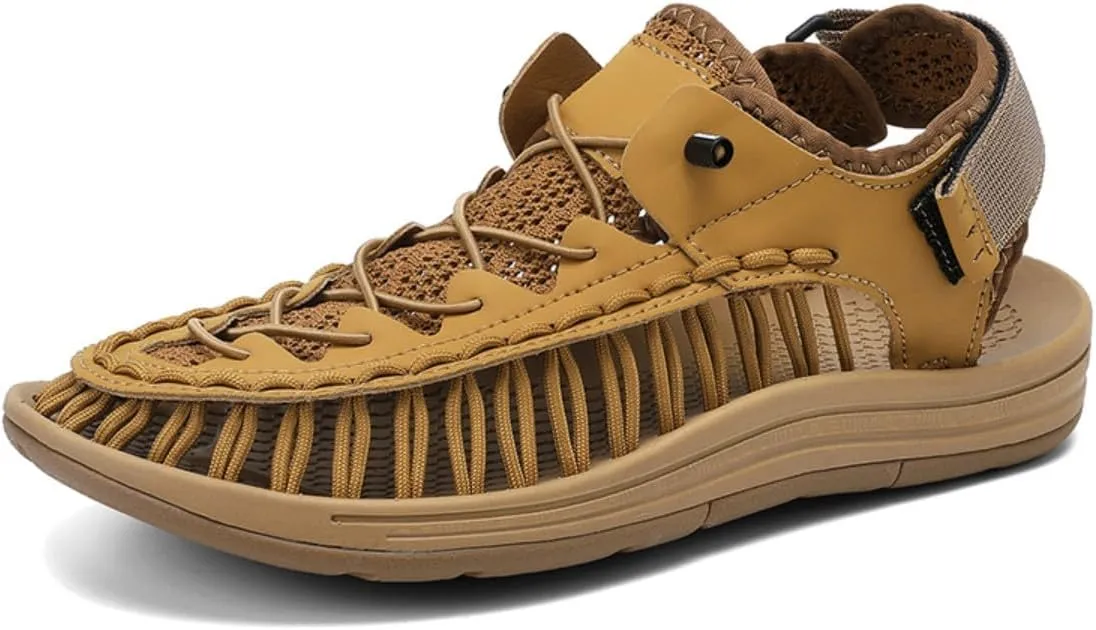 HESBITEUL Mens Sport Sandals Outdoor: Non-Slip MD Slide for Trail Hiking