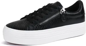 JABASIC Women Lace Up Platform Sneakers Casual Walking Shoes Low top Fashion Sneakers