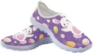Jeiento Halloween Shoes for Women Men Halloween Party Walking Running Sneaker Shoes Slip-On Breathable Mesh Workout Fashion Shoes