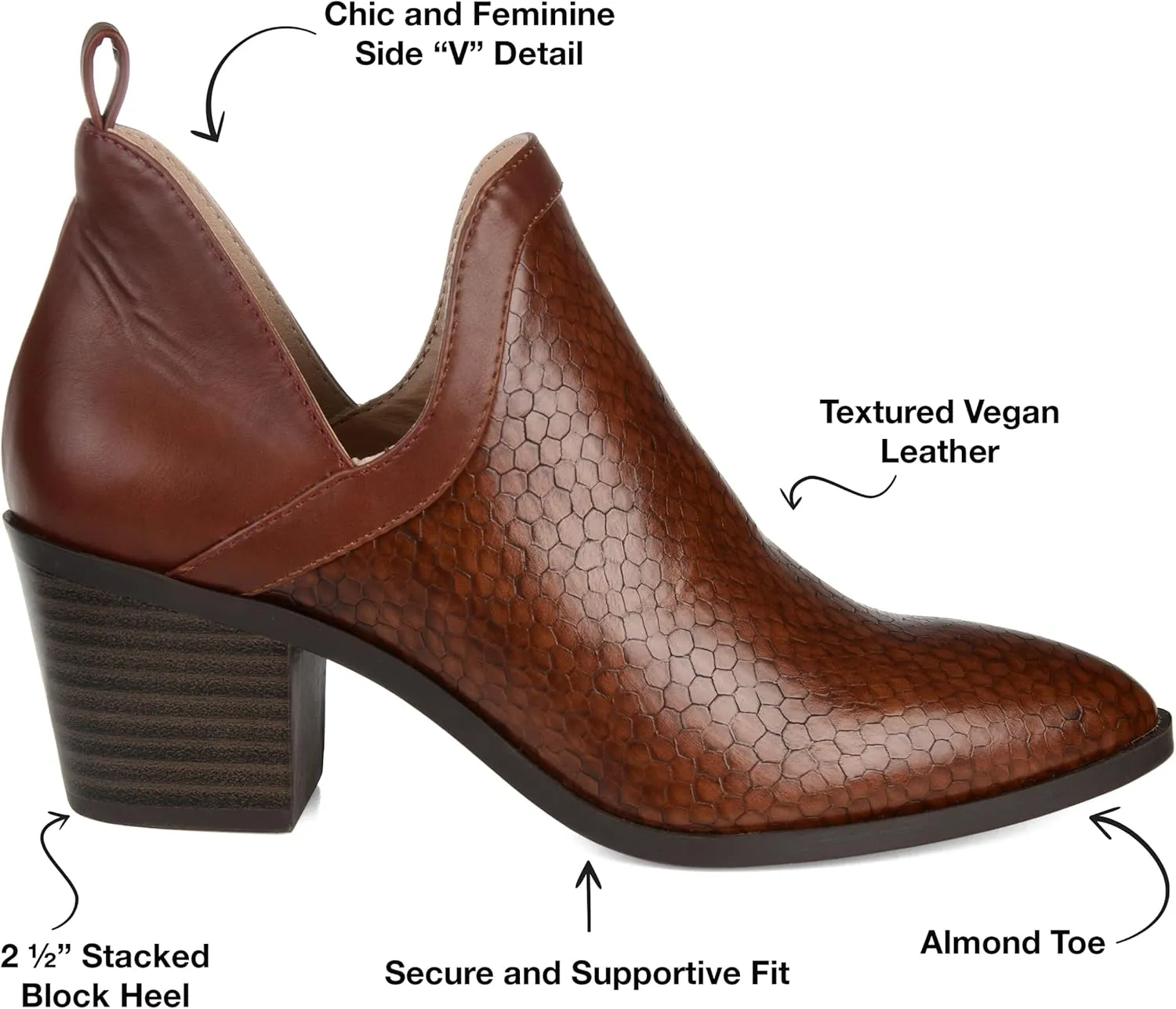 Journee Collection Women's Terri Ankle Boots and Booties
