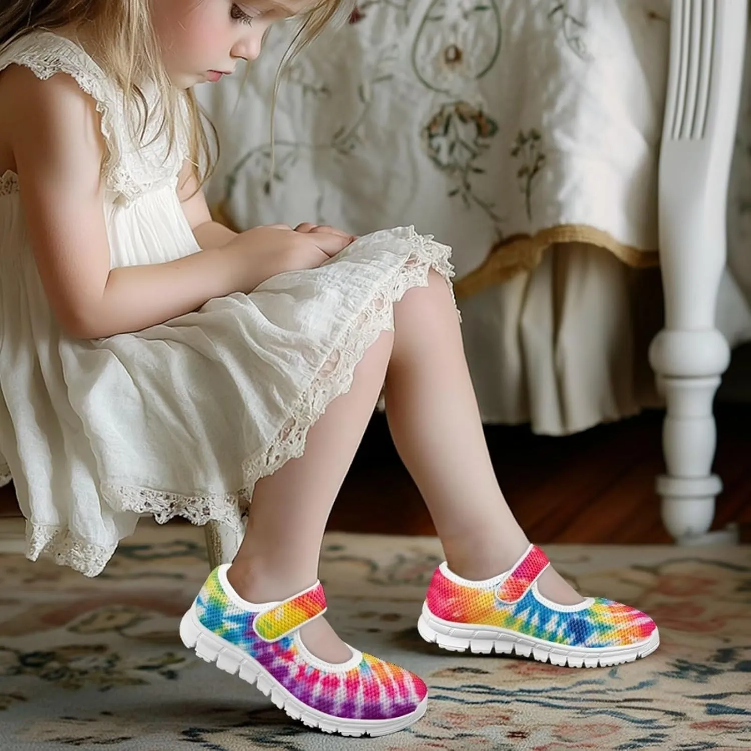 JoyLamoria Floral Ladybug Toddler Mary Jane Shoes - Little Girl Elegant Ballet Flats Perfect for Parties & School Events Fashion Ladybug Dress Shoes