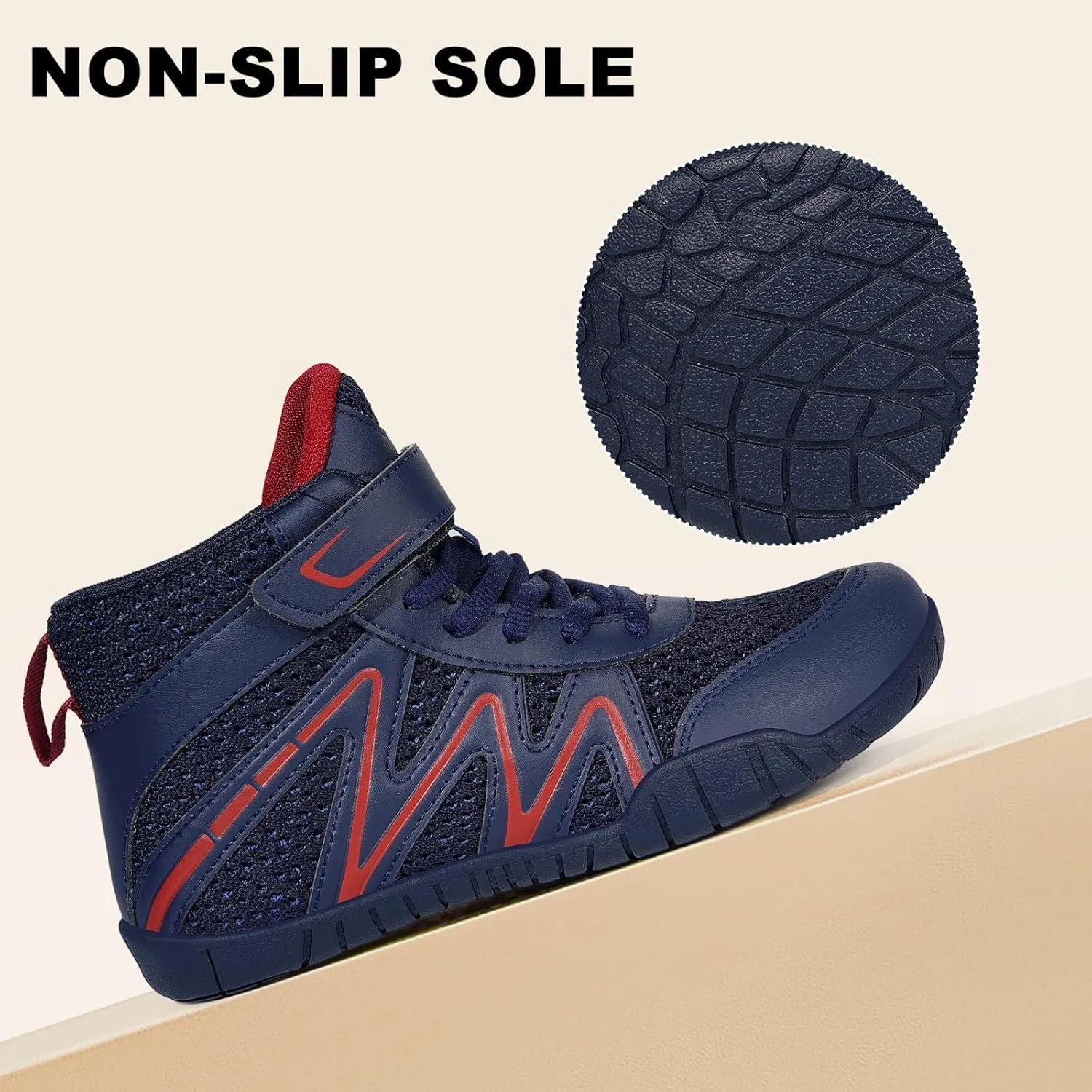 Kids Wrestling Shoes Boys Girls Boxing Shoes Zero Drop Sole Minimalist Sneakers