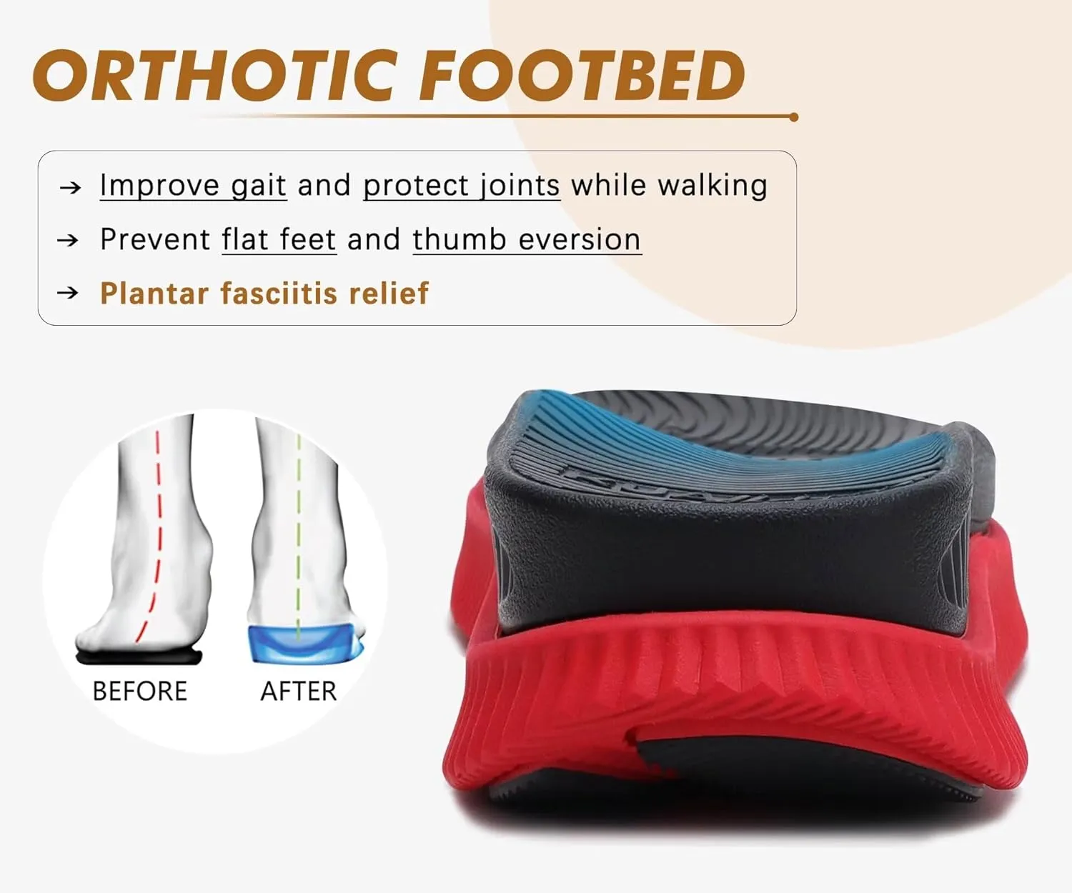 KuaiLu Womens Orthopedic Walking Sandals Recovery Sport Outdoor Hiking Water Sandles Thick Athletic Cushion Adjustable Leather Strap Sandals with Comfortable Plantar Fasciitis Arch Support