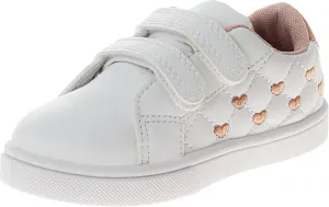 Laura Ashley Laceless Sneakers for Kids Girls - Slipon Closure Casual Shoes (Toddler/Little Kids)