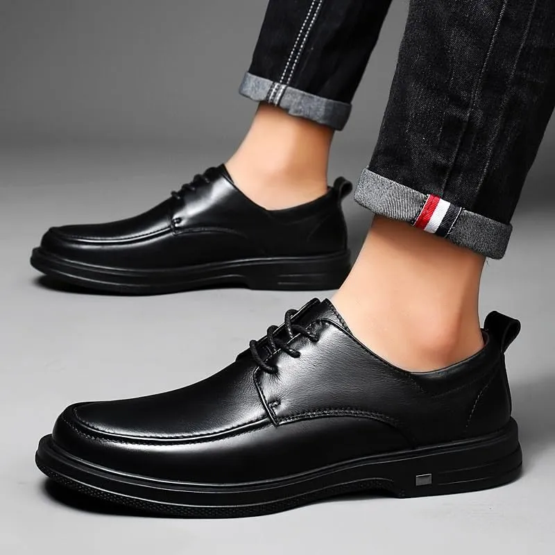 Men's Business Casual Loafers Patent Leather Formal Oxford Lace-Up Dress Shoes Breathable Leather Wingtip Brogue Tuxedo