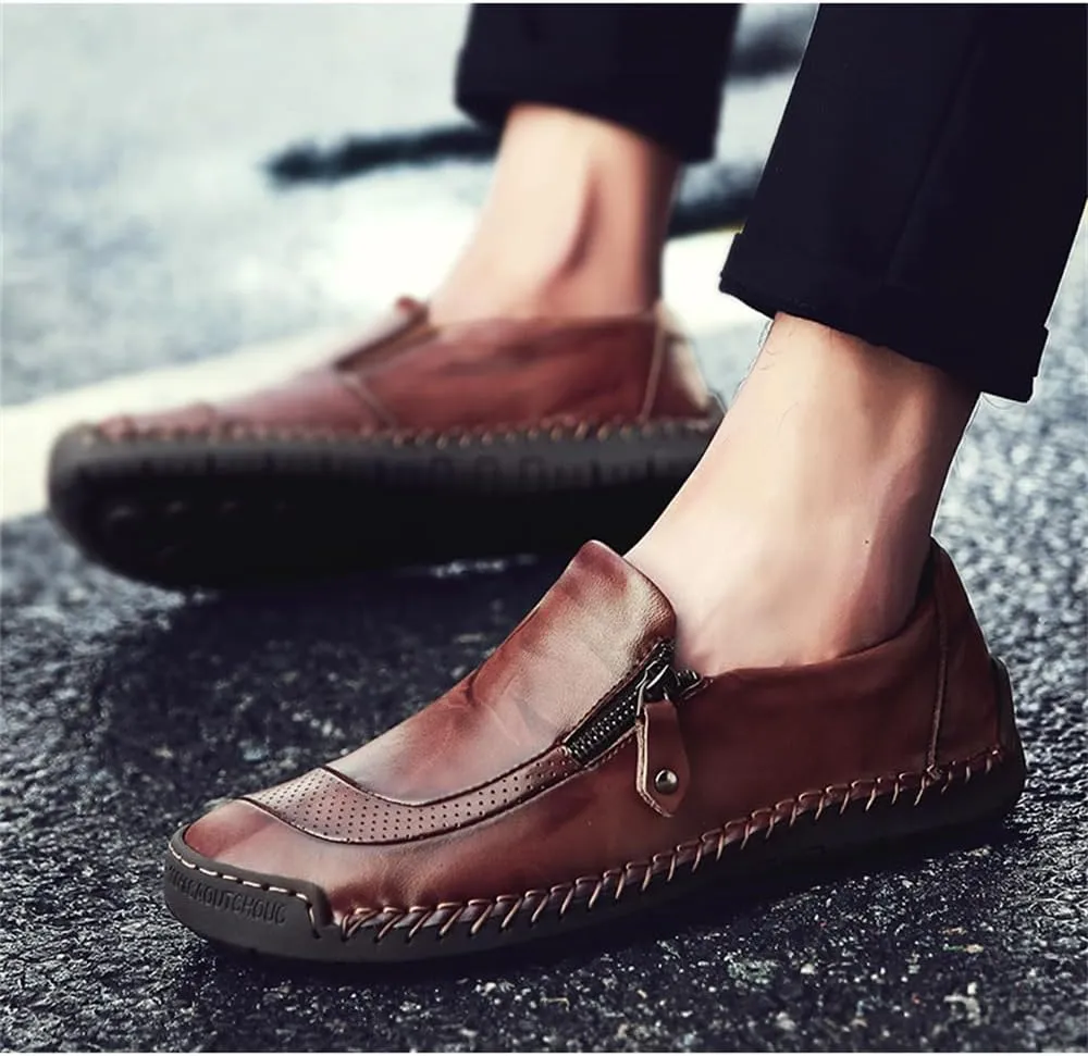 Men’s Casual Leather Fashion Slip-on Loafers Shoes Men's Casual Shoes Men's Driving Shoes