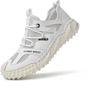 Men's Closed Toe Sandals-Summer Sports Sandals-Casual Breathable Mesh Handmade Sandals-Casual Sneakers-Quick Drying Beach Sandals-Outdoor Non-Slip Hiking Trail Climbing Shoes