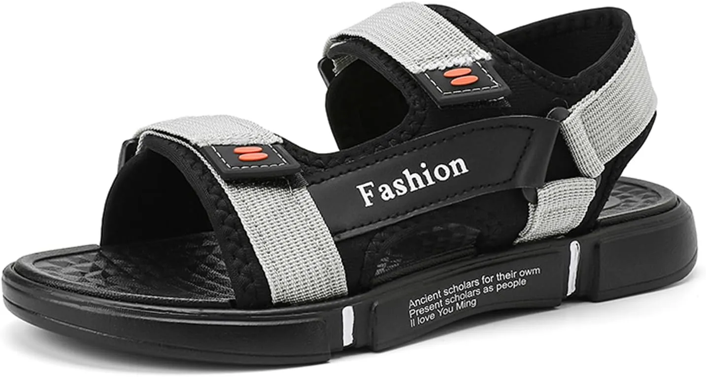 Men's Sport Sandals with Adjustable Double Straps - Breathable Open Toe Lightweight Non-Slip Summer Beach Sandals for Outdoor Casual Hiking & Water Athletics