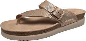Mephisto Womens Helen Leather Multicoloured Reptilia Sandals 10 US