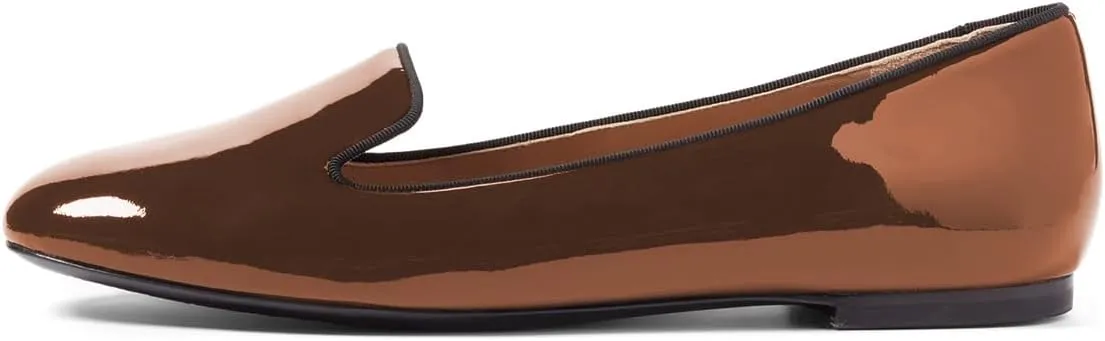 Milooey shoes Women's Comfortable Flat Loafers Comfortable Cute Round Toe Slip On Pumps Casual Flats Dress Shoes Size 4-16 US