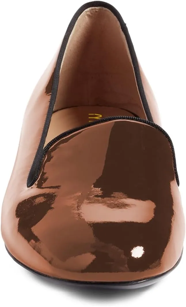 Milooey shoes Women's Comfortable Flat Loafers Comfortable Cute Round Toe Slip On Pumps Casual Flats Dress Shoes Size 4-16 US