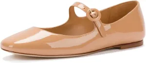 miss left Women Classic Adjustable Single Strap Buckle Mary Jane Flats Round Toe Comfortable Party Dress Daily Shoes Size 4-16 US