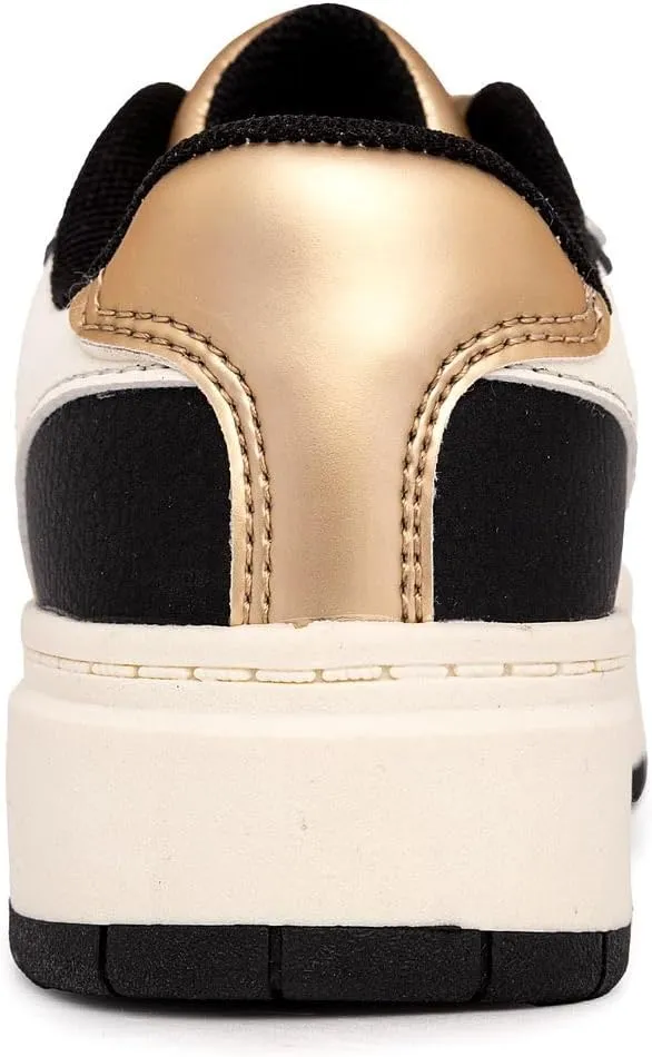 Nautica Girls Fashion Shoe - Lace-Up Low-Top Tennis Sneakers for Big Kids, Little Kids & Toddlers (Regular Heel/Platform Sole)