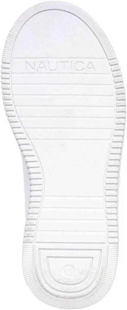 Nautica Girls Fashion Shoe - Lace-Up Low-Top Tennis Sneakers for Big Kids, Little Kids & Toddlers (Regular Heel/Platform Sole)