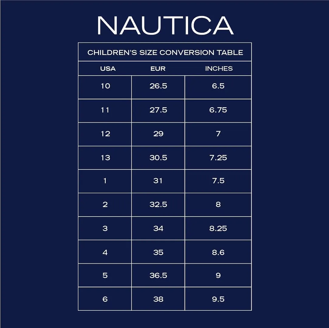 Nautica Girls Fashion Shoe - Lace-Up Low-Top Tennis Sneakers for Big Kids, Little Kids & Toddlers (Regular Heel/Platform Sole)