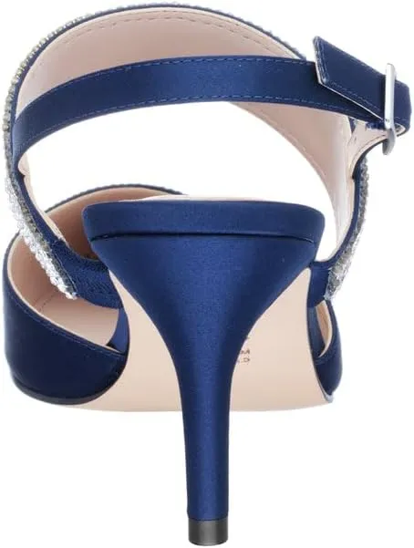 NINA Tenille - Women's Heeled Sandals Shoes - Crystal Pointed-Toe Mid-Heel Dress Pump - Elegant and Comfortable Women's Shoes - Casual and Dress