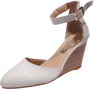 Platform Sandals Women Wedge Backstrap Cork Sole Casual Summer Slides Non-Slip Rubber Outsole 2025 Spring and Summer Vacation