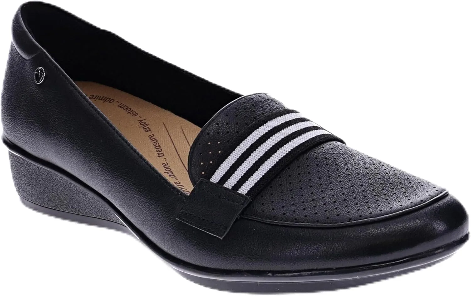 Revere Monte Carlo Women's Orthotic Wedge Loafer – Premium Leather, Lightweight with Removable Footbed and Arch Support