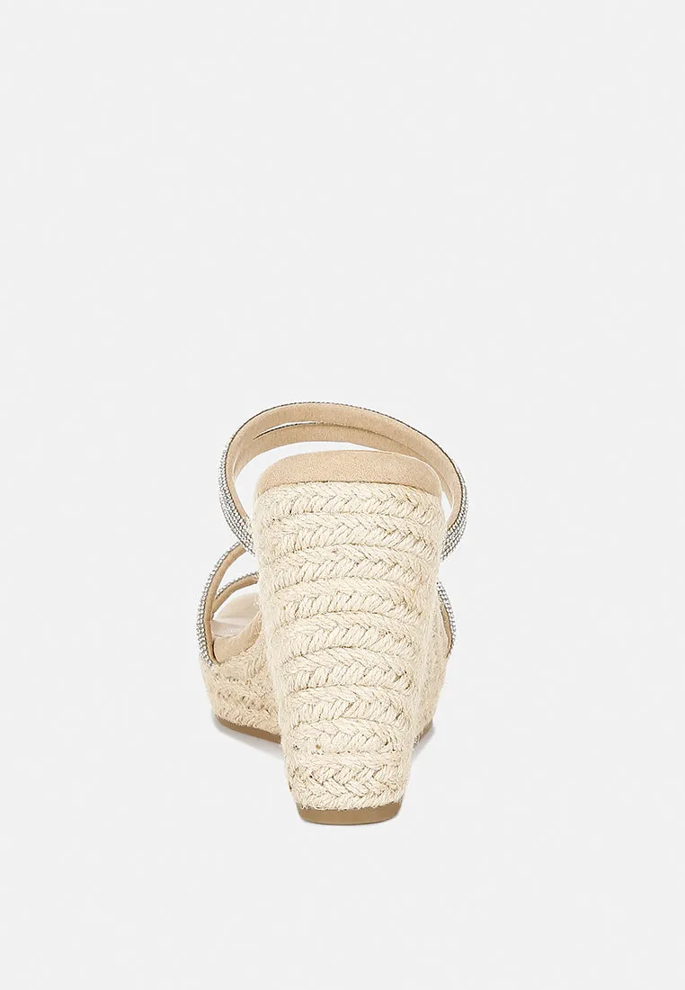 Rhinestones Embellished Espadrilles by RUW