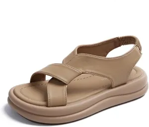 Sandals women's summer skirt soft sole not tired feet 2025 new non-slip slippers outer wear sports Roman shoes casual,Wear-resistant and lightweight, skin-friendly