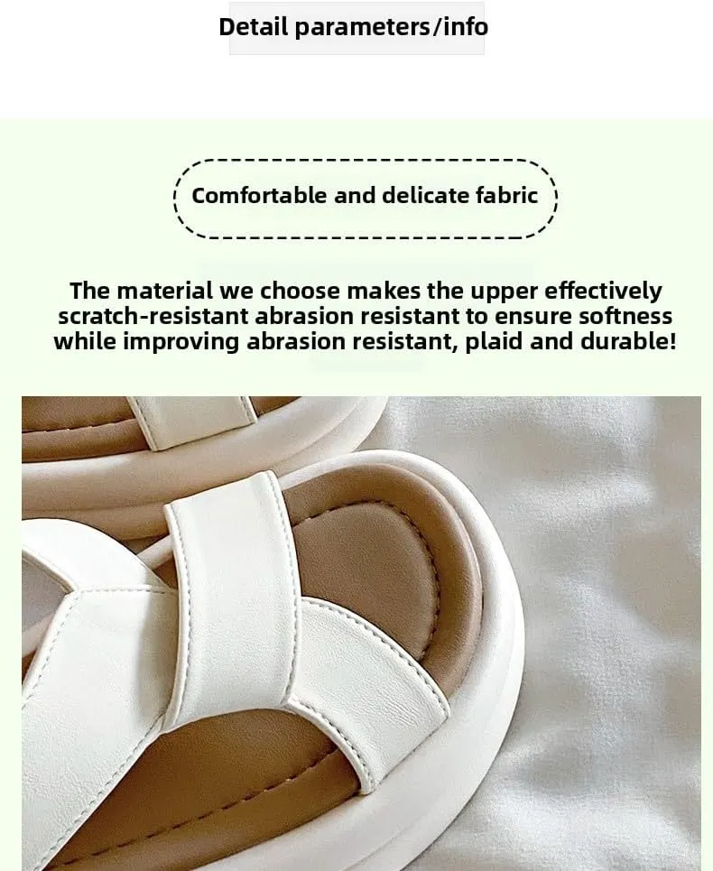Sandals women's summer skirt soft sole not tired feet 2025 new non-slip slippers outer wear sports Roman shoes casual,Wear-resistant and lightweight, skin-friendly
