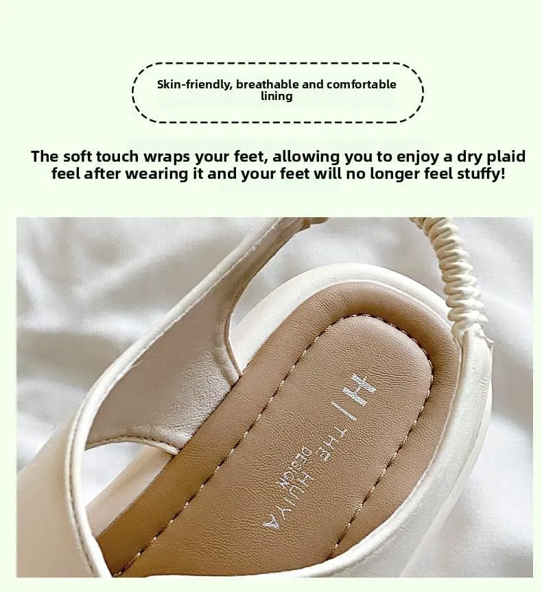 Sandals women's summer skirt soft sole not tired feet 2025 new non-slip slippers outer wear sports Roman shoes casual,Wear-resistant and lightweight, skin-friendly